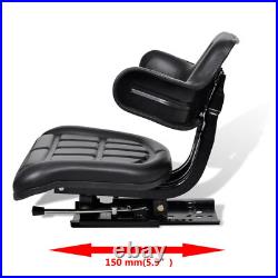 TANZEM Tractor with Backrest Black, Tractor /Chair Farm Cast Farming Q0B4