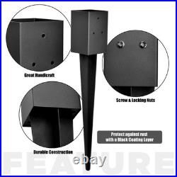 TPHUC 6-Pack 31.5x4x4 Fence Post Anchor Heavy Duty Metal Ground Spike TP003