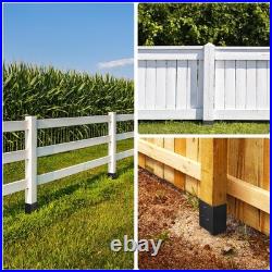 TPHUC 6-Pack 31.5x4x4 Fence Post Anchor Heavy Duty Metal Ground Spike TP003