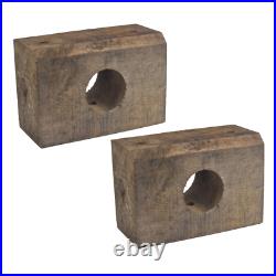 Timber Bearing Block 220x145x90 Oak Wood Block To suit Twose Land Roller