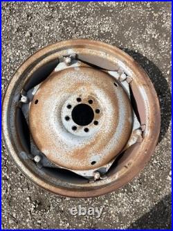 Tractor Grey 11 x 28 Inch Wheel Rim pair