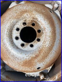 Tractor Grey 11 x 28 Inch Wheel Rim pair