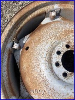 Tractor Grey 11 x 28 Inch Wheel Rim pair