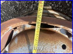 Tractor Grey 11 x 28 Inch Wheel Rim pair