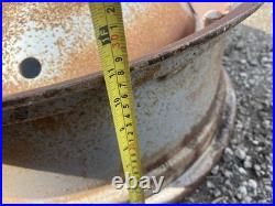 Tractor Grey 11 x 28 Inch Wheel Rim pair