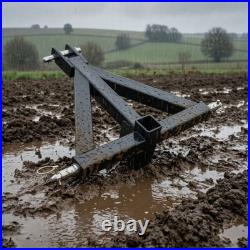 Tractor Hitch Adapter with 2-Inch Receiver Triangular for Field