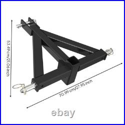 Tractor Hitch Adapter with 2-Inch Receiver Triangular for Field