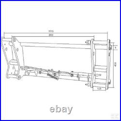 Tractor Loader Headstock Euro 8 Quick Change Frame
