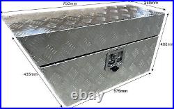 Tractor Mounted Angled Toolbox Universal Fit Aluminium Alloy Lockable