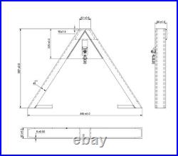 Tractor Quick Hitch A-FRAME Rear Linkage Adaptor Implement Attachment CAT 1 2 3