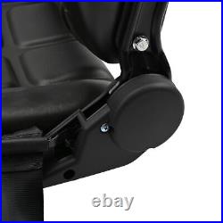 Universal Black Waterproof Seat For Tractor, Dumper, Forklift, Mower – Adjustable, 3-Year Warranty