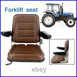 Tractor Seat Forklift Excavator Lawn Mower Bulldozer Backrest Chair Suspension