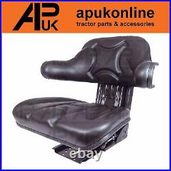 Tractor Suspension Seat Black for Ford Case Massey Ferguson John Deere Tractor