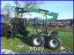 Tractor Timber Forwarder Kellfri 9 ton £12000.00 + VAT 6.3 mtr Crane & Winch