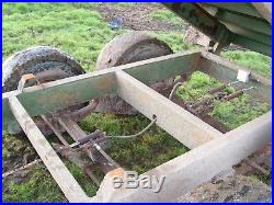 Tractor dropside tipping trailer, 8 ton trailer, tandem axle, fraser trailer