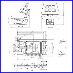 Tractor with Suspension Black B1B5