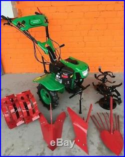Two wheels tractor Cultivator tiller 900C 7.5HP 5.5kW with wheels + ploughs NEW