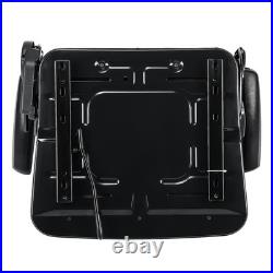 Universal Adjustable Forklift Tractor Seat with Headrest Safety Belt Armrests UK