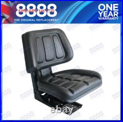 Universal Adjustable Suspension Seat TRACTOR Dumper Forklift Mower Plant Digger