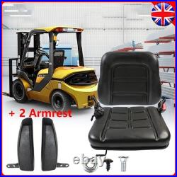 Universal Adjustable Suspension Seat TRACTOR Dumper Forklift Mower Plant Digger