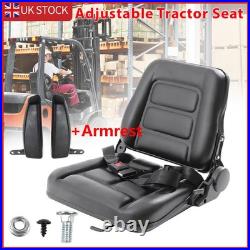 Universal Adjustable Suspension Seat TRACTOR Dumper Forklift Mower Plant Digger