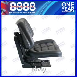 Universal Adjustable Suspension Seat TRACTOR Dumper Forklift Mower Plant Digger