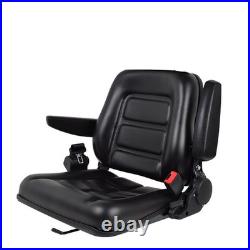 Universal Adjustable Suspension Seat TRACTOR Dumper Forklift Mower Plant Digger