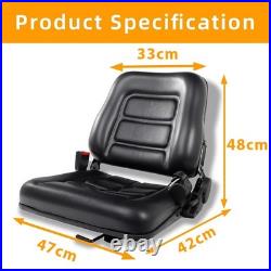 Universal Adjustable Suspension Seat TRACTOR Dumper Forklift Mower Plant Digger
