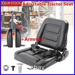 Universal Adjustable Suspension Seat Tractor Dumper Forklift Mower Plant Digger