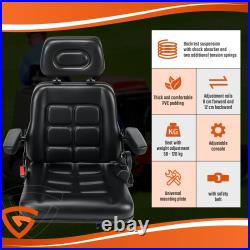 Universal Adjustable Suspension Seat Tractor Dumper Forklift Mower Plant Digger