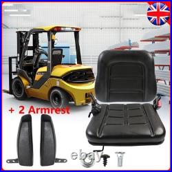 Universal Adjustable Suspension Seat Tractor Dumper Forklift Mower Plant Digger