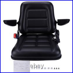 Universal Adjustable Suspension Seat Tractor Dumper Forklift Mower Plant Digger