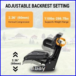 Universal Adjustable Waterproof Seat Tractor Dumper Forklift Mower Digger Seat &