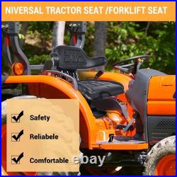 Universal Tractor Dumper Forklift Digger Seat 3-position Adjustable Backrest BU