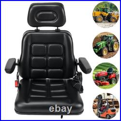 Universal Tractor Seat Adjustable Backrest Forklift Digger Mower Dumper Seat