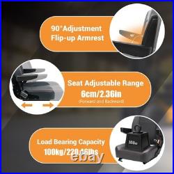 Universal Tractor Seat Adjustable Backrest Forklift Digger Mower Dumper Seat BU