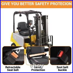 Universal Tractor Seat Adjustable Backrest Forklift Digger Mower Dumper Seat BU
