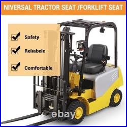 Universal Tractor Seat Adjustable Backrest Forklift Digger Mower Dumper Seat BU