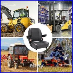Universal Tractor Seat Adjustable Backrest Forklift Digger Mower Dumper Seat BU