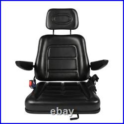 Universal Waterproof Tractor Seat Adjustable Forklift Digger Mower Dumper Seat +