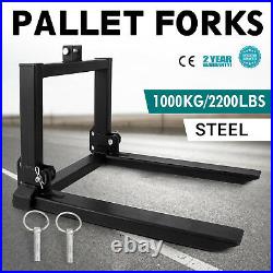 VEVOR 1T Pallet Forks Tines lifting 3 point linkage 1000kg full steel