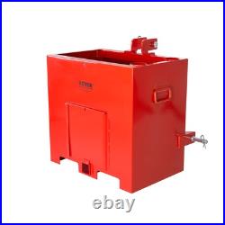 VEVOR Ballast Box 3 Point Category 1 Tractor 800lbs 5cu. Ft Tractor Ballast Box