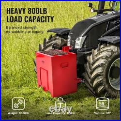 VEVOR Ballast Box 3 Point Category 1 Tractor 800lbs 5cu. Ft Tractor Ballast Box