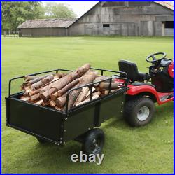 VEVOR Dump Trailer Tow Behind Dump Cart 750 lbs 15 Cu. Ft. Steel Construction