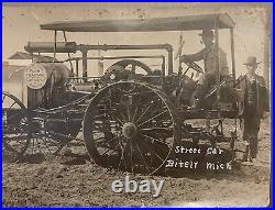 Very Rare 1910 RPPC Great Western Farm Tractor No. T 101 Smith Mfg Chicago IL