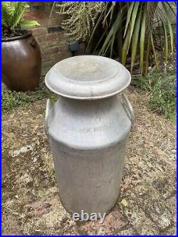 Vintage 10 Gallon Aluminium Milk Churn DESCO with L. C. S lid. Made by Swiftcan