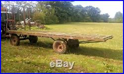 Vintage hay / straw bale trailer or shepherds hut base ideal classic tractors