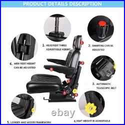 Waterproof Quality Suspension Seat For Tractors Excavators Plant Machinery Mower